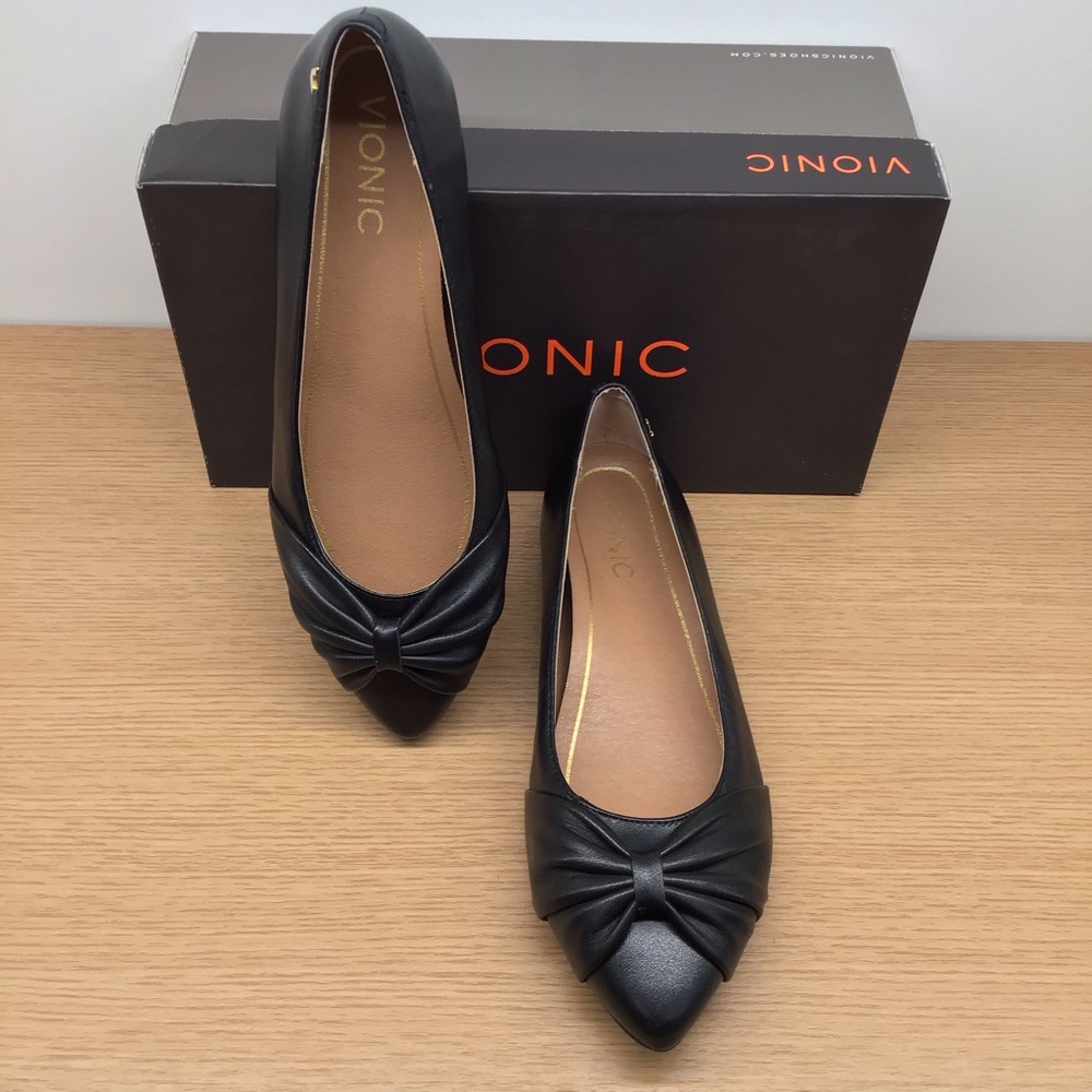 Vionic Gem Gramercy Black Flats smooth leather - Picture 5 of 8